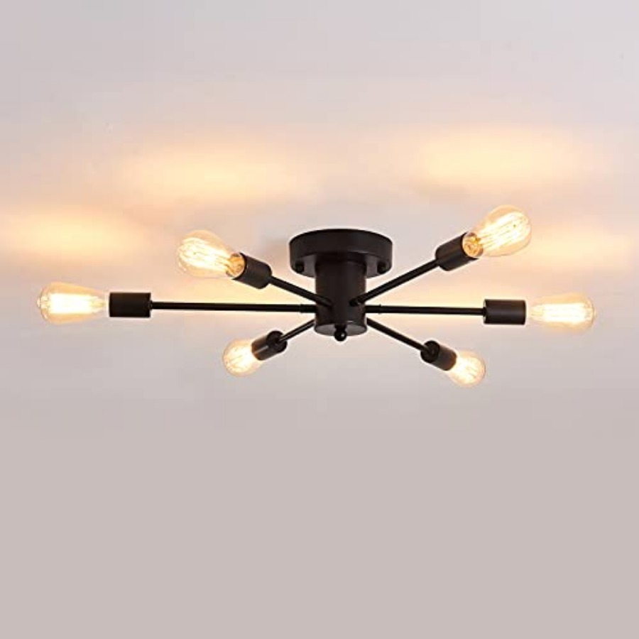 6 Lights Sputnik Semi Flush Mo - đánh giá và giá Farming A