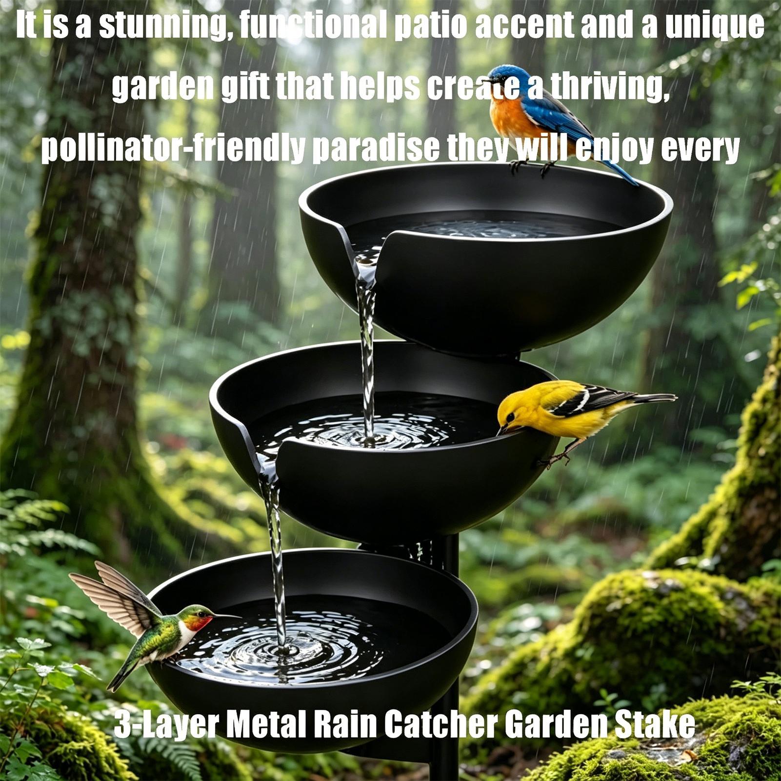 Rain Catcher Garden Stake 3-Ti - đánh giá và giá Farming A